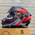 SUPER AIR SP 912 FOR HEAVYBIKE - FLIPUP - DOT CERTIFIED - DUAL VISOR ANTI FOG SHEET SHARK. 