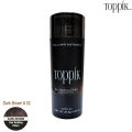 Toppik Hair Fiber 27.5g Dark Brown + Spray Applicator + Hairline Optimizer comb. 