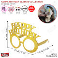 Happy Birthday Party Glasses Prop For Kids & Teenagers Youngsters Party Decor, Cake Glasses Novelty Photo Booth For Boy & Girl Birthday Gift Party Supplies Photo_Props Party Decoration Accessories, Sunglasses, Funky Glasses, Silver, Gold, Purple, Blue. 