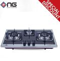 Nasgas Built In Hob DG-226 (Glass Top) Autoignition Grey Cast Iron Pan Trivets non stick. 