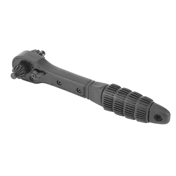 1 Piece Drill Chuck Key Ratchet Spanner Wrench Hand Drill Chuck Key Drill Electric Ratchet Wrench 2 in 1 Black