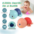 Baby Bath Toys Swimming Toys Little Turtle Baby bath toy Wind Up Swimming Animal Toddler Kids Pool Water Gift Boys Girls Children Shower Toy Swimming Mainan Bayi Mandi. 