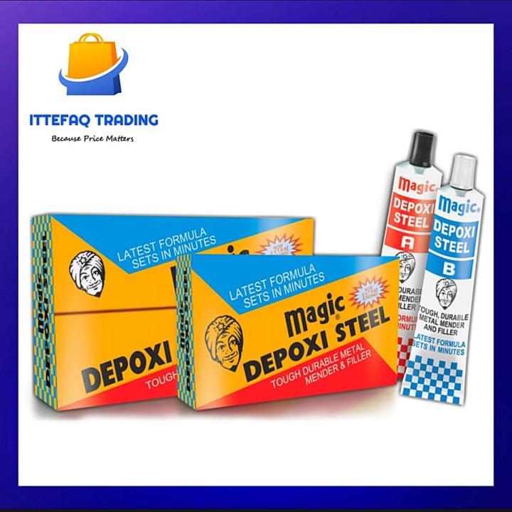 Magic Depoxi Steel, Clear Epoxy Economy Pack (1 Piece)
