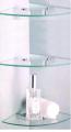 Set of 3 - Glass Corner Shelf  Corner Shelve 8mm Glass 12"x12"inch Bath Decorate With Corner Shelve Rooms Shelve. 