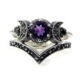 Fashion Jewelry Rings bague coquillage Emerald Gold Plated Gemstone Couples 925 Azurfa Ring With Black Stone Price In Naira. 