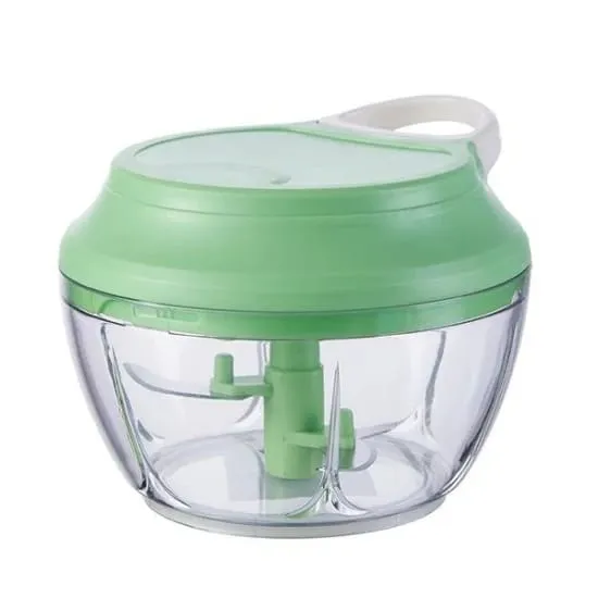 Speedy Chopper Hand Pulling Manual Food Chopper 500ML with 3 Stainless ...