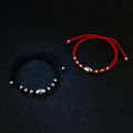 La Monada 14-22 Silver Bead Black Thread For Hand 990 Sterling Silver Bracelet Thread String Rope Bracelets For Women Silver 990. 