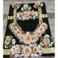 Bridal Artificial Flower  Jewellery Set / Bracelets / Earing/ / Tikka  For Mendhi, and Multi faction #-JS11. 