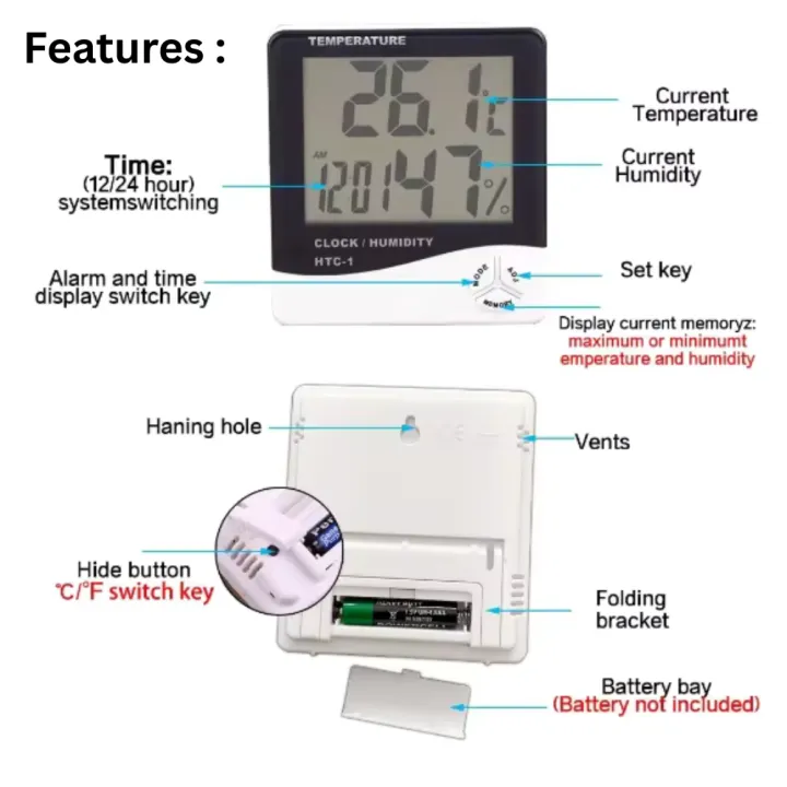 HTC-2%20&%20HTC-1%20Digital%20LCD%20Temperature%20&%20Humidity%20Meter%20%7C%20Indoor%20Outdoor%20Thermometer%20Hygrometer%20Weather%20Station%20Alarm%20Clock%20for%20Room,%20Baby%20Room,%20Greenhouse,%20Egg%20Incubator,%20Aquarium,%20Fridge%20-%20Image%204