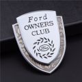 1Pieces  Metal Ford Owners Club Side Rear Emblem Badge Sticker Honda（model：silver）. 