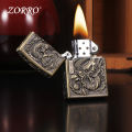 ZORRO/ Zorro Metal Heavy Armor Kerosene Windproof Lighter Relief Dragon and Phoenix One Piece Dropshipping Hot Lighter. 