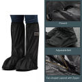 Long Shoe Covers for Rain, Dirt Protection Reusable & Foldable ,Overshoes Wear for Travelling, Motorcycle, Cycling, Riding For Both Men and Women. 