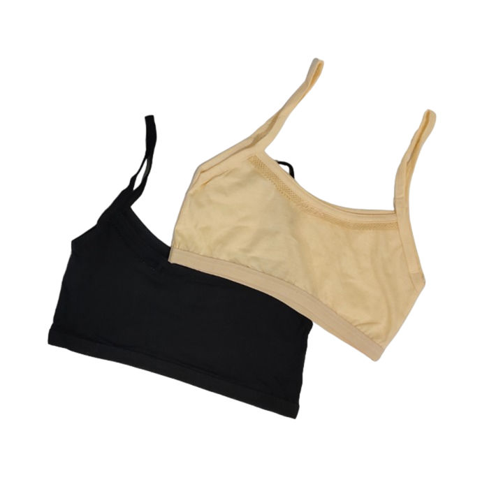 Twin Shop Pack of 2 Cotton Bra Vest for Girls