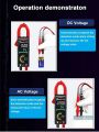 TOOLTOP X6 Smart 400A AC DC Clamp Meter 6000 Counts Ammeter Voltmeter Auto + Manual Test Hz Capacitance NCV Ohm Diode Testers. 