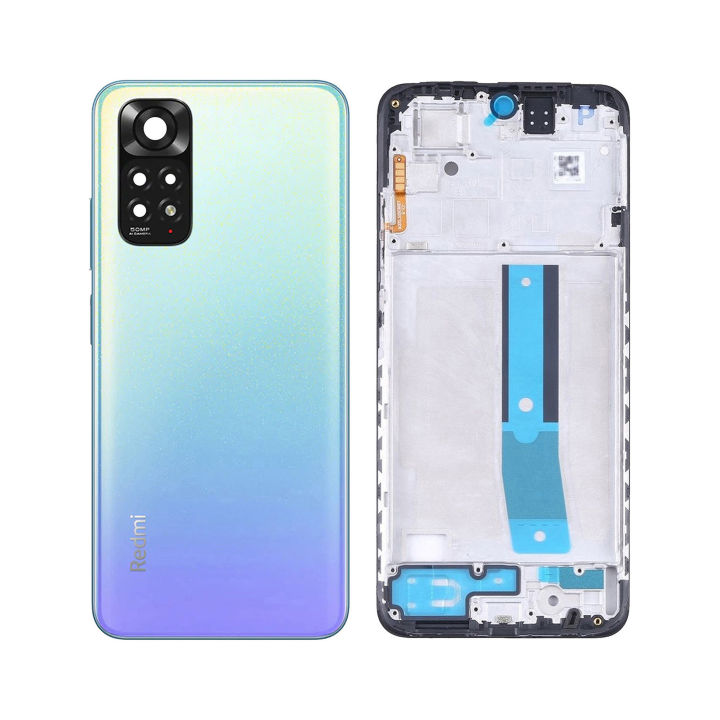 Xiaomi Redmi Note 11 Rear Complete Body Casing Housing Replacement Best For Redmi Note 11 - Sky Blue