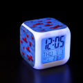 NYT Minecraft Alarm Clock With Led Light Game Action Toy Home Decor. 