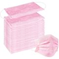 Disposable  Face Mask Light Pink 3 Protective Layers, Nose Pin Cover Pack of 25pcs For Kids. 