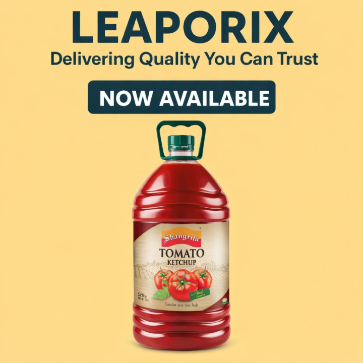 LEAPORIX MALL Tomato Ketchup Family Size 3.25kg – Smooth & Delicious Flavor