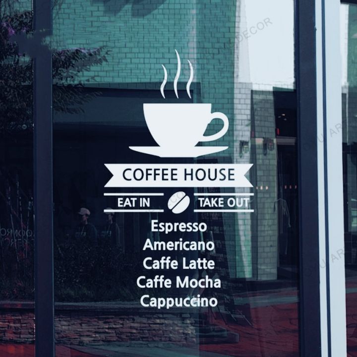 Coffee Shop Sign Quotes Espresso Americano Caffe Latte Mocha Cappuccino Italian For Business Shop Restaurant Cafe Rb246