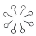 2X Curtain Wire and Hooks Set, 3 Meters Net Curtain Wirewith 8Pcs Screw-in Hooks for Net Curtain Rod. 