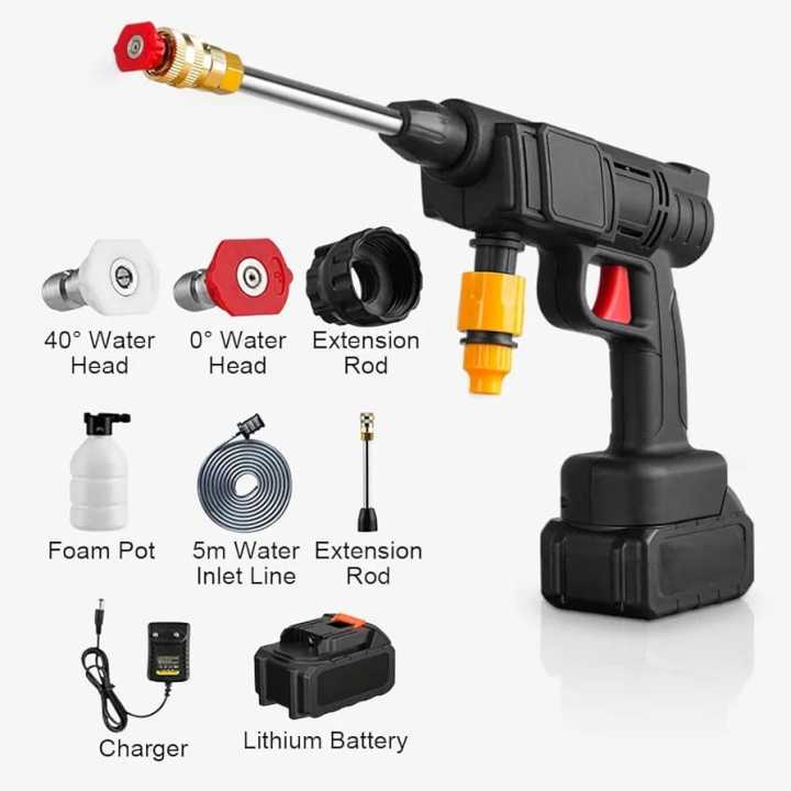 Rechargeable High Pressure Washer Car Gun – Cordless Pressure Washer ...