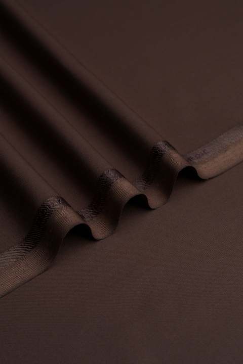Premium Quality Dark Brown Cotton Un-Stitched Suit For Men | Boys Suit | Men's Boski | High Quality | Shalwar Kameez