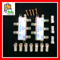 2 Pcs 4 Way Cable Splitter 5-890Mhz and 10 Pcs RG6 Connectors Made in Taiwan. 