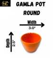 2 Pcs Melamine Gamla Pot for Home Garden Decor. 