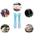 Reusable Rubber Latex Hand Gloves Extra Long Washing Gloves Cleaning Gloves Waterproof Rubber Gloves 2 Pieces ... 