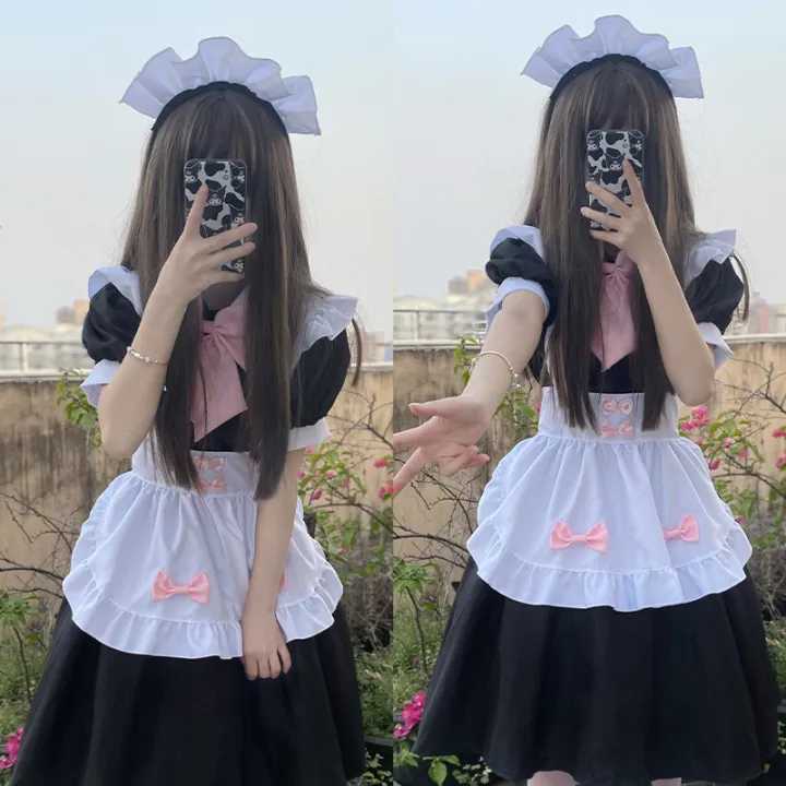 2023%20New%20Black%20&%20White%20Maid%20Outfit%20Women's%20Clothing%20Boss%20Daily%20Lori%20Maid%20Cute%20Lolita%20Dress%20Plus%20Size%20-%20Image%204