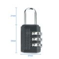 1Pc 3 Digit Combination Lock Small Size Travel Bag Luggage Cabinet Padlock Outdoor Fitness Security Code Lock. 