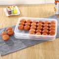Egg Storage Box Stackable Refrigerator Large Clear Egg Carton. 