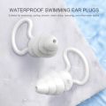 Swimming Ear Plugs Soft Silicone Earplugs - blue. 