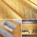 (30x100cm) Aluminium Foil Aluminium Foil Sticker Aluminium Foil Sheet Kitchen Waterproof Self-Adhesive Anti-Mold and Heat Resistant Oil Proof Aluminium Foil Paper Sticker Roll for Kitchen Wall, Drawers, Shelves and Furniture (Code 4 Foil sheet 30x100cm ). 