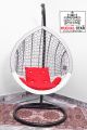 Single  Swing Chair Iron Jhoola With Cushion Set and Stand ( Best Swing Jhoola  )/ Mughal Star Steel Furniture. 