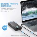 Baseus 30000mAh Power Bank 65W Fast Charging Portable Laptop Charger,  PD 3.0 7-Port Battery Bank for MacBook, iPad, HP, Notebook, Samsung, iPhone,. 