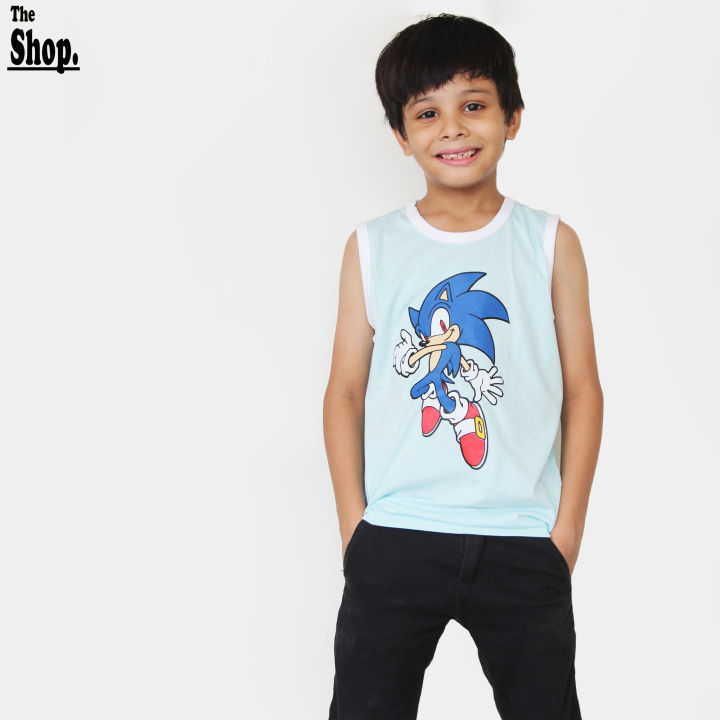 The Shop - Sonic Tank Top Sando For Boys & Girls Kids, 1 Years To 11 Years - AB-STH1