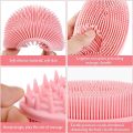 Exfoliating Silicone Body Scrubber, 2 in 1 Silicone Bath and Shampoo Brush, Wet and Dry Scalp Massager/Brush for Skin Care Washing Brush Silica Gel Scrub Baby Scalp Brush Silicone Head Massager Body Bathing Brush Head Cleaning Brush Pet. 