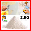 2KG Plaster of Paris For Wall Crack Filler Tiles Paint Repairing High Quality. 