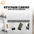 Pack of 3 Primed Keychain Canvas Boards (2x4 inches) Portable Mini Art Canvas with Metal Keyring for Acrylic Oil, and Gouache Painting – Perfect for DIY Crafts, Personalized Gifts & On-the-Go Creativity. 