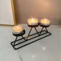 1 pcs Nordic Style Candlestick Metal Candle Holder Modren Look Three Tier Candle Holder Creative Home Accents. 