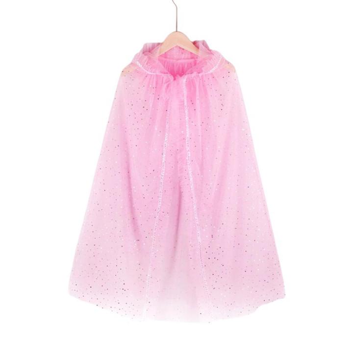 Disney Baby Girl Cloak Cloak Cape with Hood Frozen Elsa Costume Sequined Shawl Halloween Cosplay Clothing Party Accessories