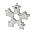 17in1 Snowflake Multi Keychain Spanner Hex Wrench Black. 