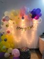 Net Curtain Backdrop Sheer Tulle for Birthday Decoration, Engagement, Wedding, Anniversary, Bridal Shower, Baby Shower, 6 Month, Independence Celebration, Graduation, Farewell, Theme Birthday, Marriage, Ramadan, Home, Wall and Room Decor. 