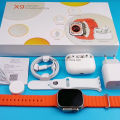 X9 Smart Watch  pro 2  1.99Inch Display  Dual Straps  Wireless Charger  Smartwatch. 