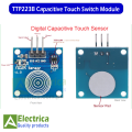 TTP223B Capacitive Touch Switch Module Low Power Consumption Touch Sensor Switch Digital Capacitive Touch Sensor Switch DC 2~5.5V By Electrica. 