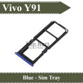 Vivo Y91 Tray Sim Jacket Sim Slot Sim Door For Vivo Y91 - Blue. 