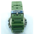 GSTW-300 Sports Fashion Metallic Dial Dual Display Chronograph 20BAR Water Resistant Sports Watch for Men. 