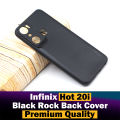 Infinix Hot 20i Back Cover Black Soft Rock Style Case For Infinix Hot 20i. 