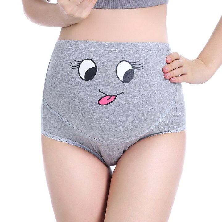 %E3%80%90Happier%E3%80%91%20Comfortable%20Women's%20Underwear%20Large%20Size%20Breathable%20High%20Waist%20Belly%20Support%20Adjustable%20Cute%20Cartoon%20Pants%20Seamless%20Belly%20Support%20-%20Image%204